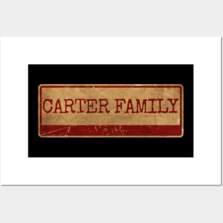 Aliska text red retro Carter Family Posters and Art